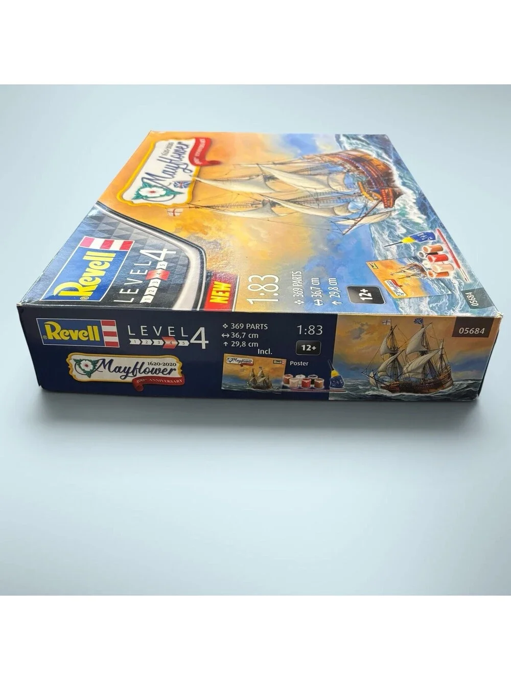 Revell 05684 Mayflower 400th Anniversary Model Kit 1:83 Scale Open Box